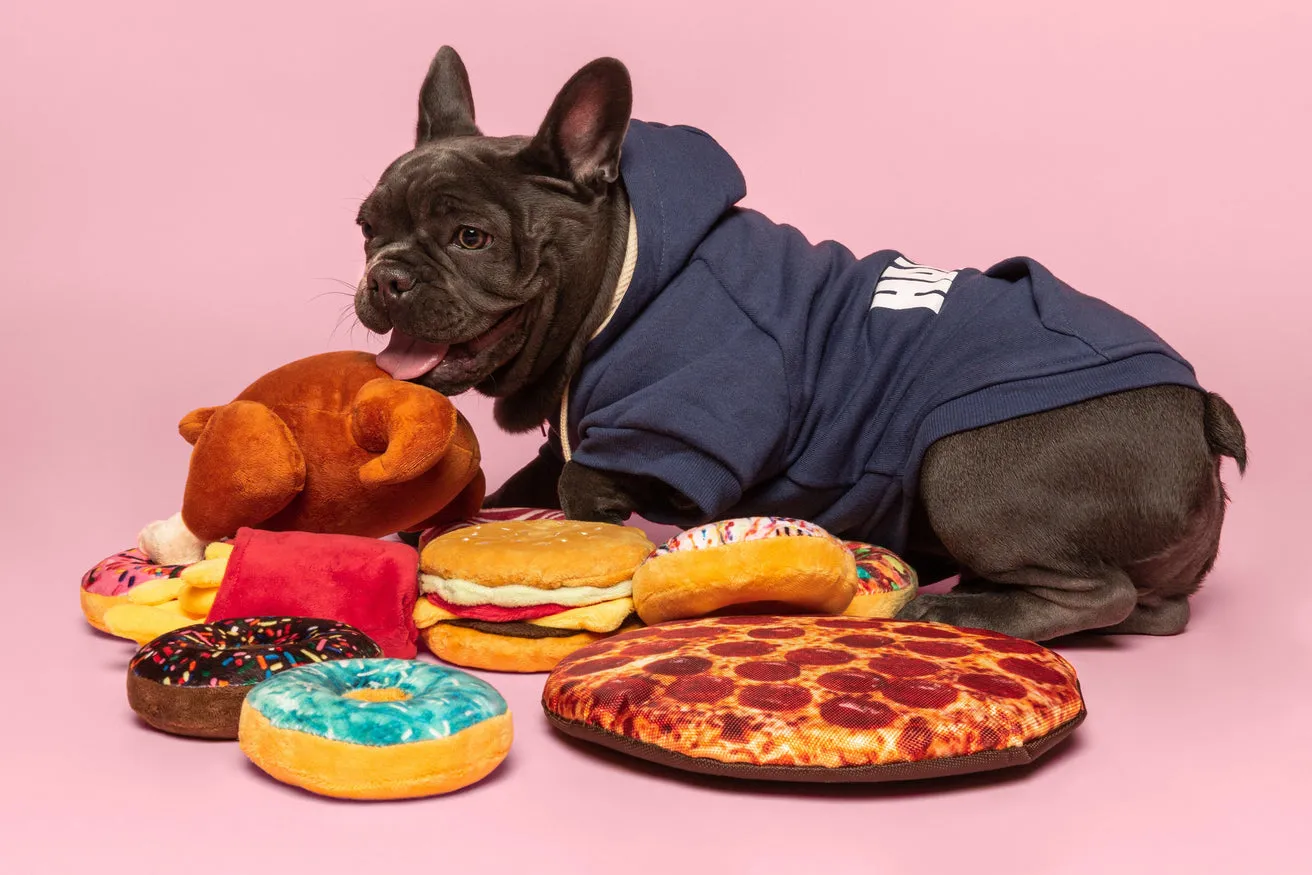 10" Pizza Plush Toy from Fab Dog