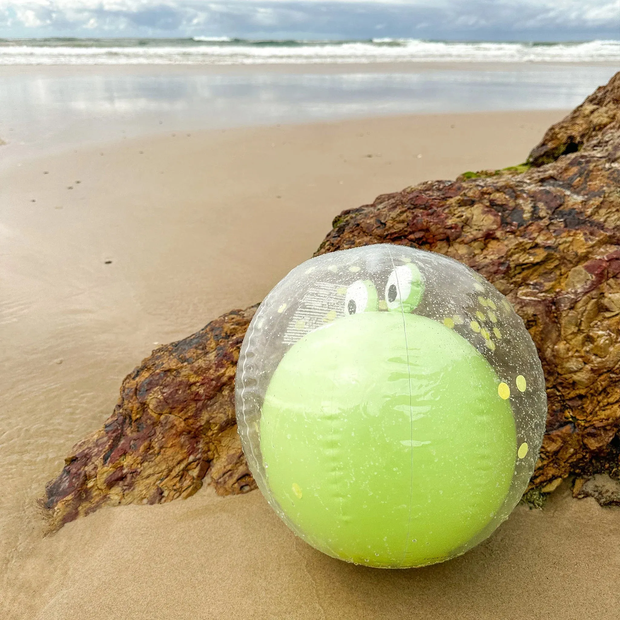 3D Inflatable Beach Ball - Cookie the Croc Lt Khaki