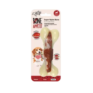 AFP Super Nylon Bone With Beef Flavour infused Dog Toy (Medium)