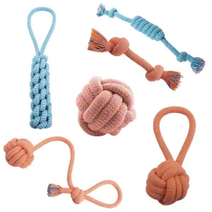 AllPetSolutions Rope Dog Toys, 6 Pack Bundle