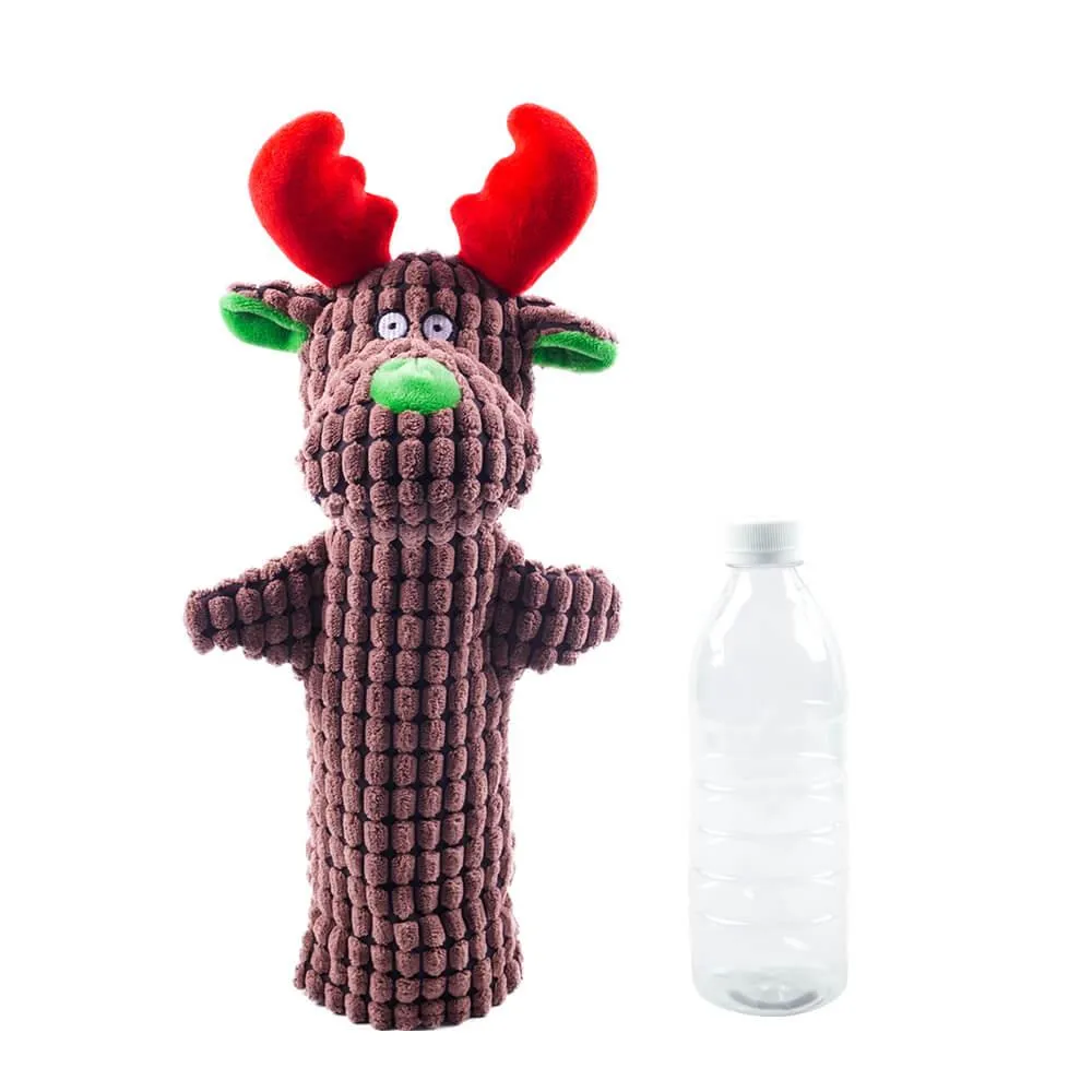 AllPetSolutions Water Bottle Christmas Reindeer Dog Toy