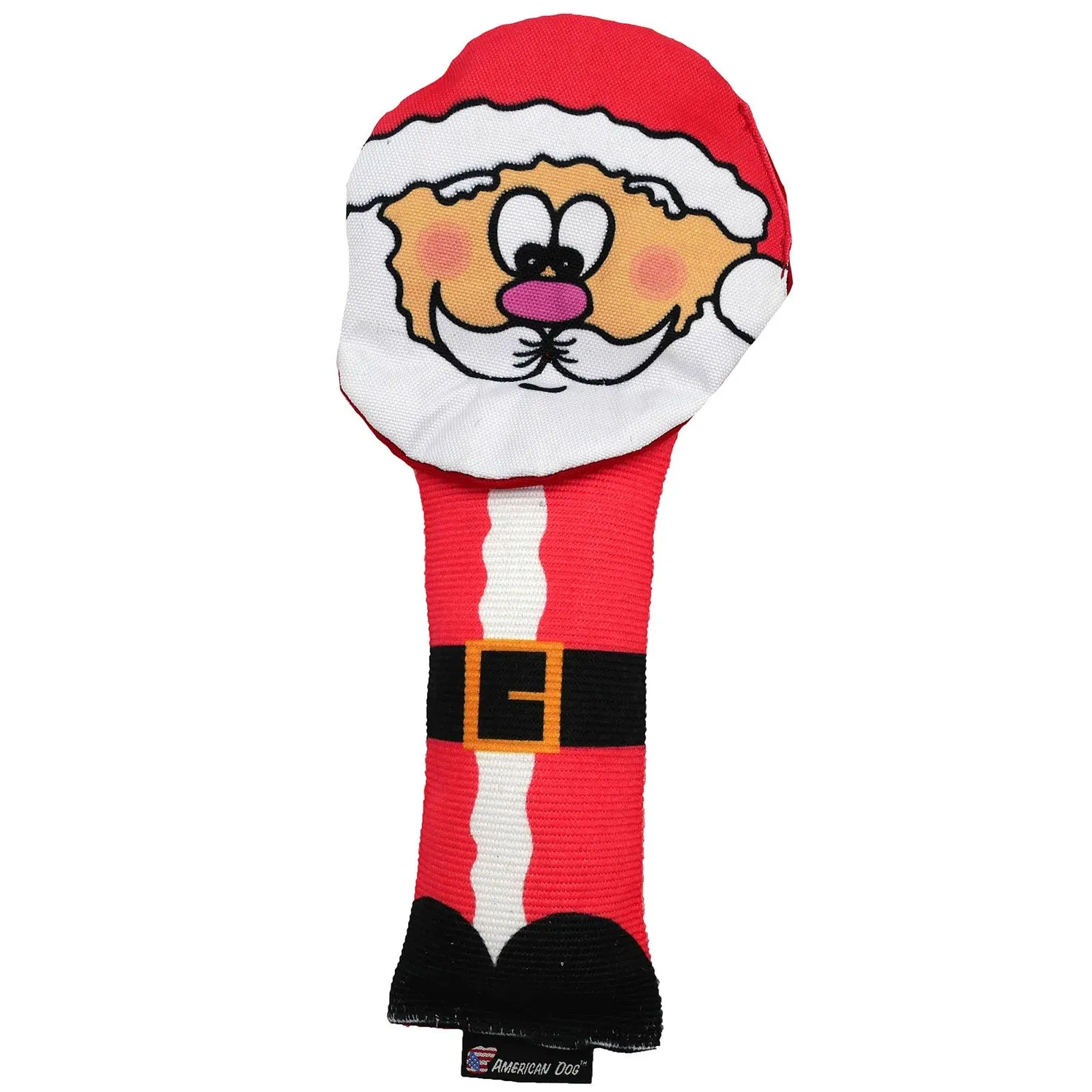 American Dog Santa Hose Tug Toy