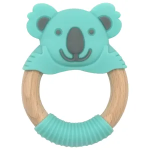 Baby Works Bibibaby Teething Ring - Kenny Koala (Mint/Grey)