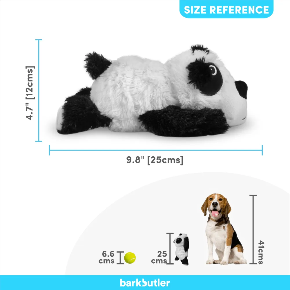 Barkbutler Pandu the Panda Plush Toy for Dogs | For Medium Chewers