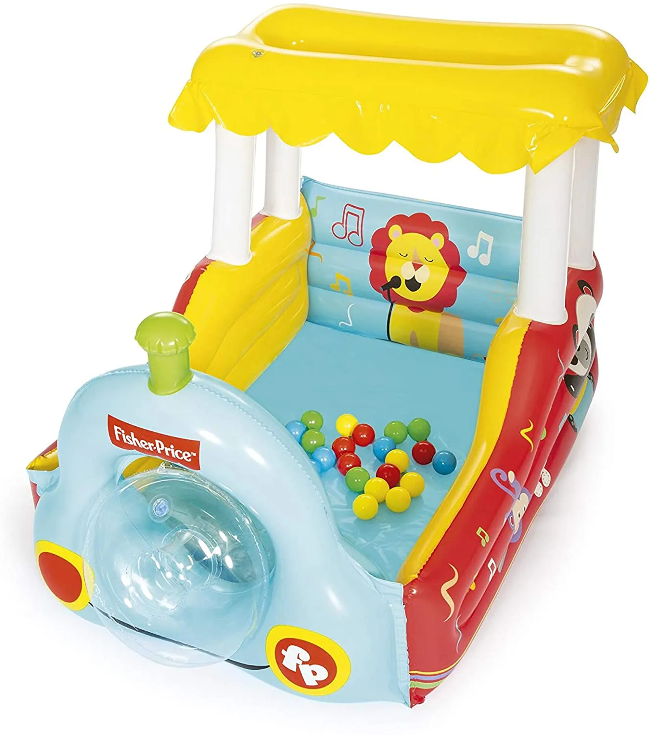 Bestway Fisher-Price - Train Ball Pit (52" x 37" x 35"/1.32m x 94cm x 89cm)