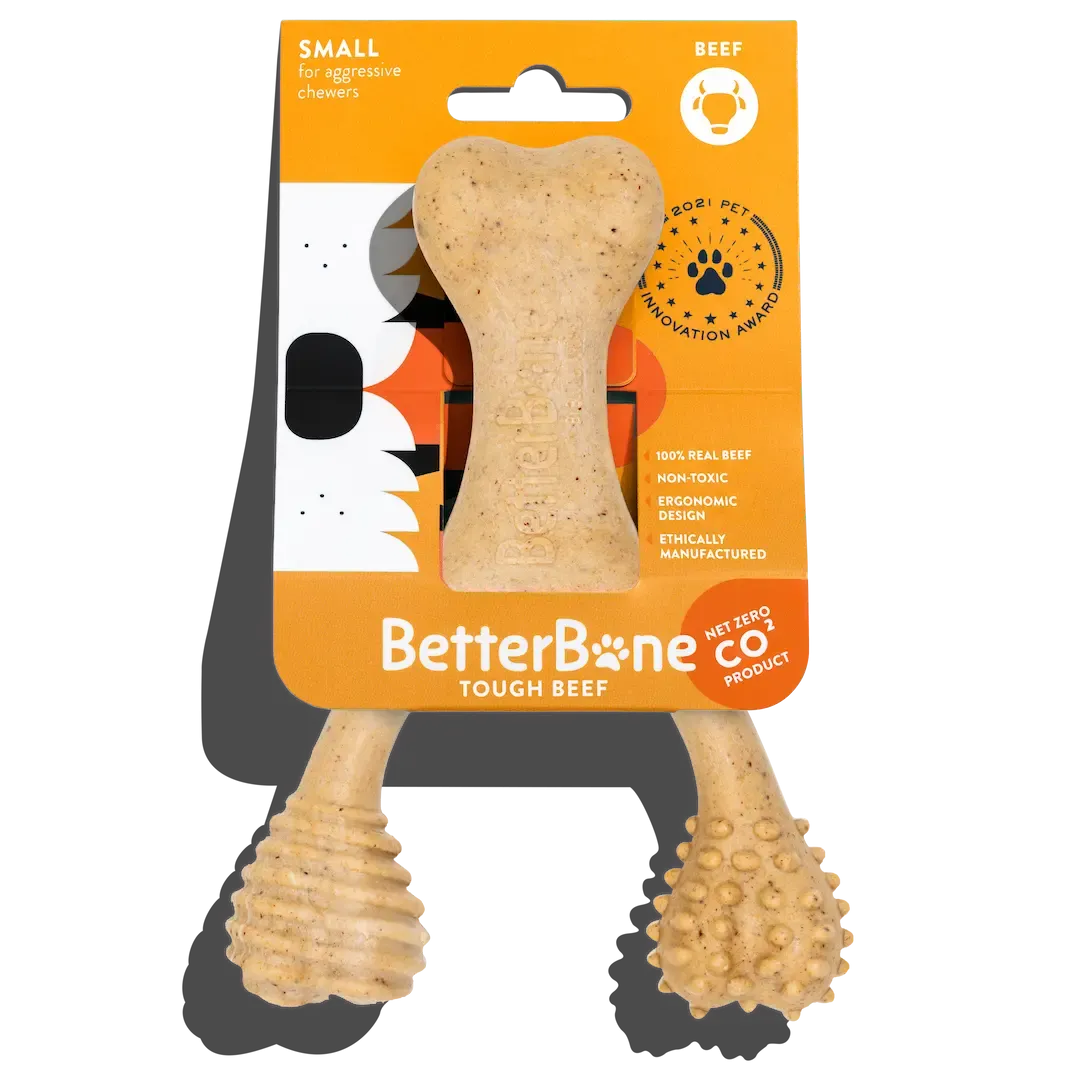 betterbone hard beef chew toy - 2 sizes