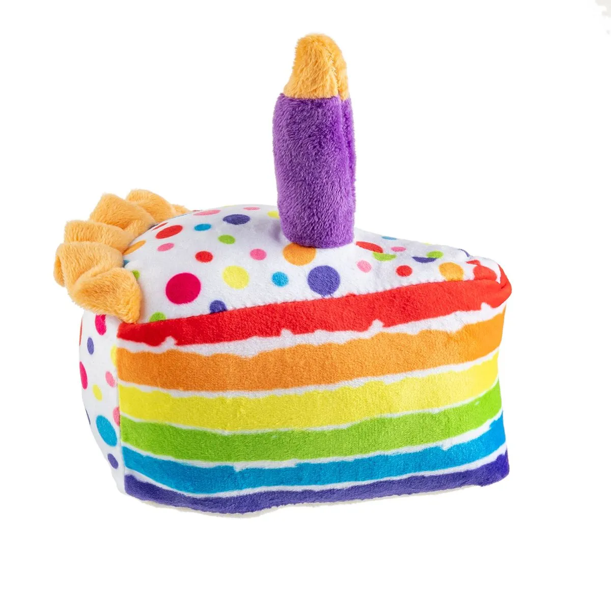 Birthday Cake Slice Dog Toy