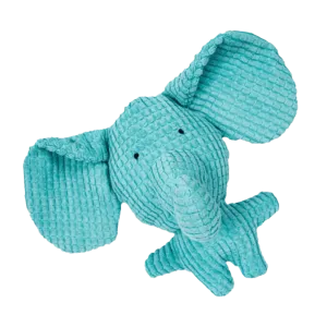 Blue Elephant Durable Plush Chew Toy for Pets - Squeaky and Interactive for Anxiety Relief