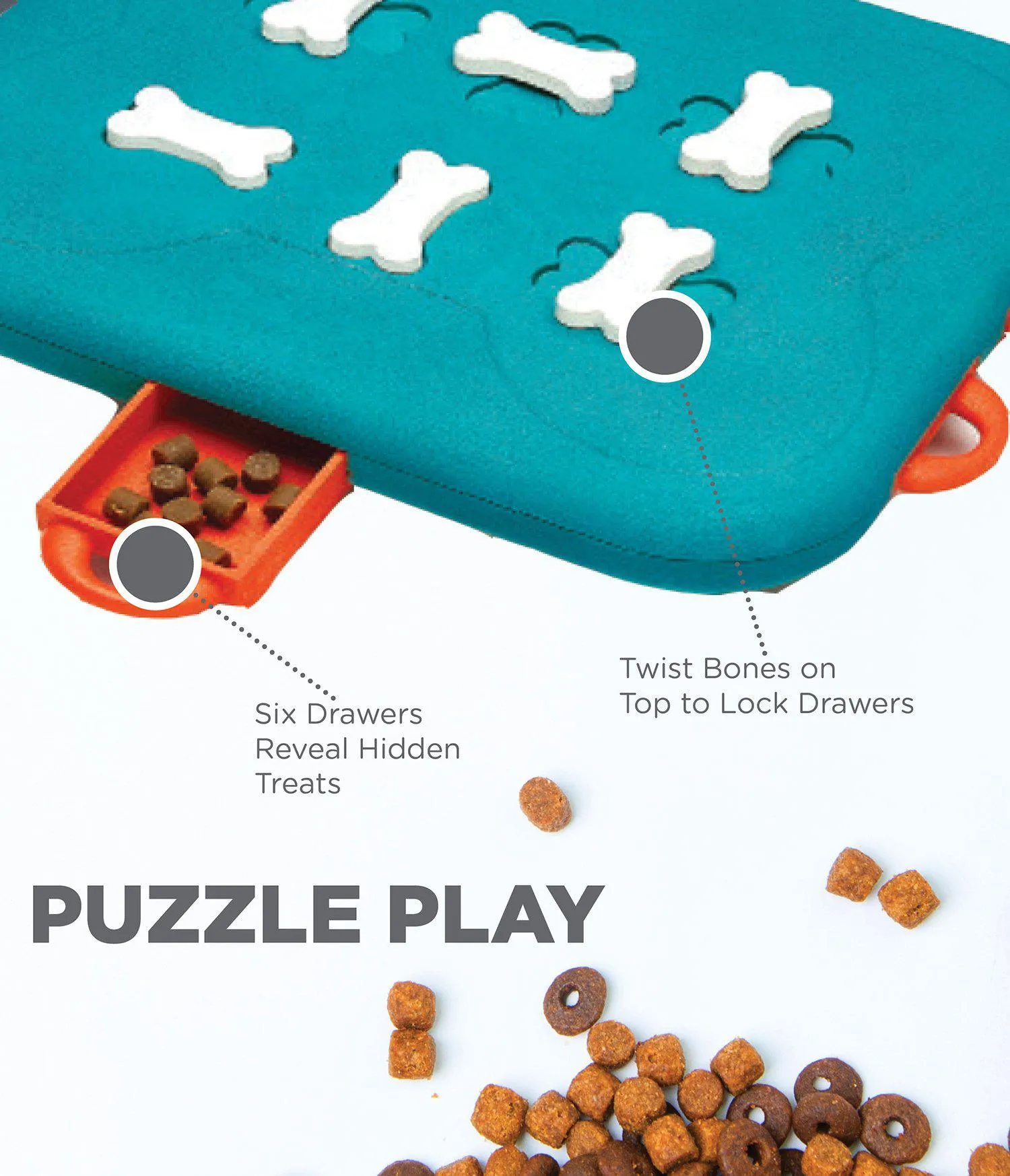 Casino Interactive Treat Puzzle Dog Toy