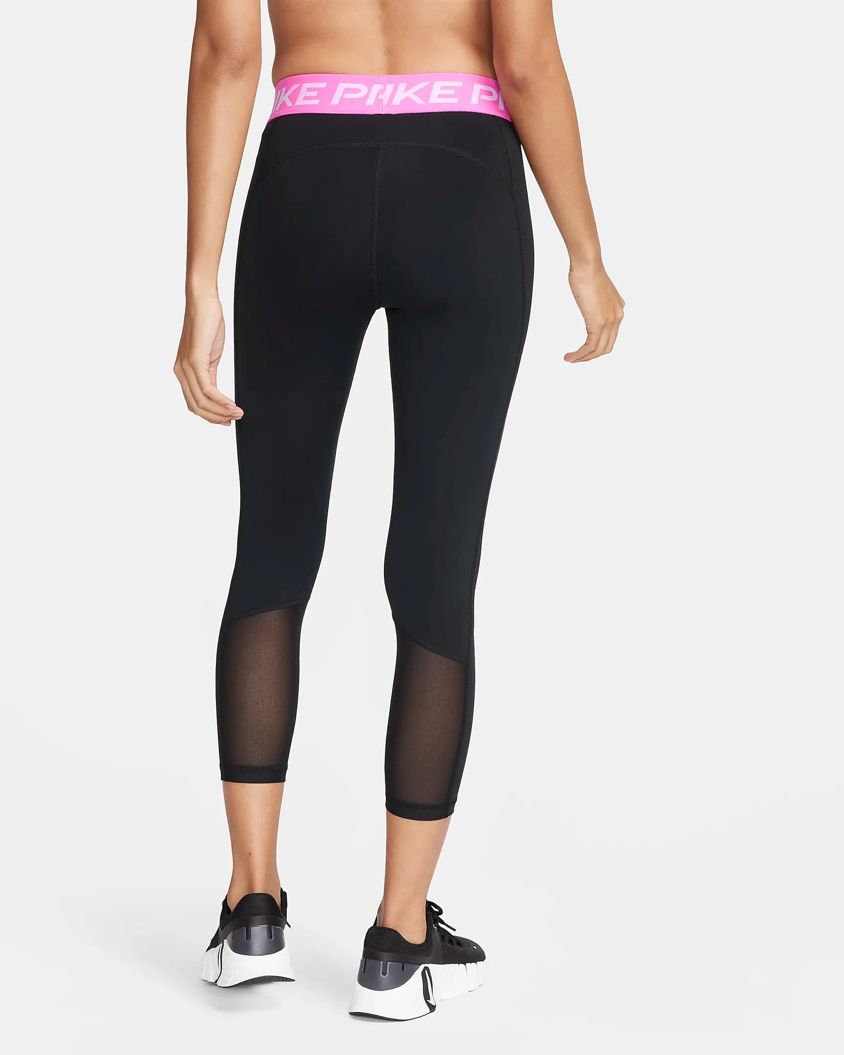 Crop Mesh Panel Leggings