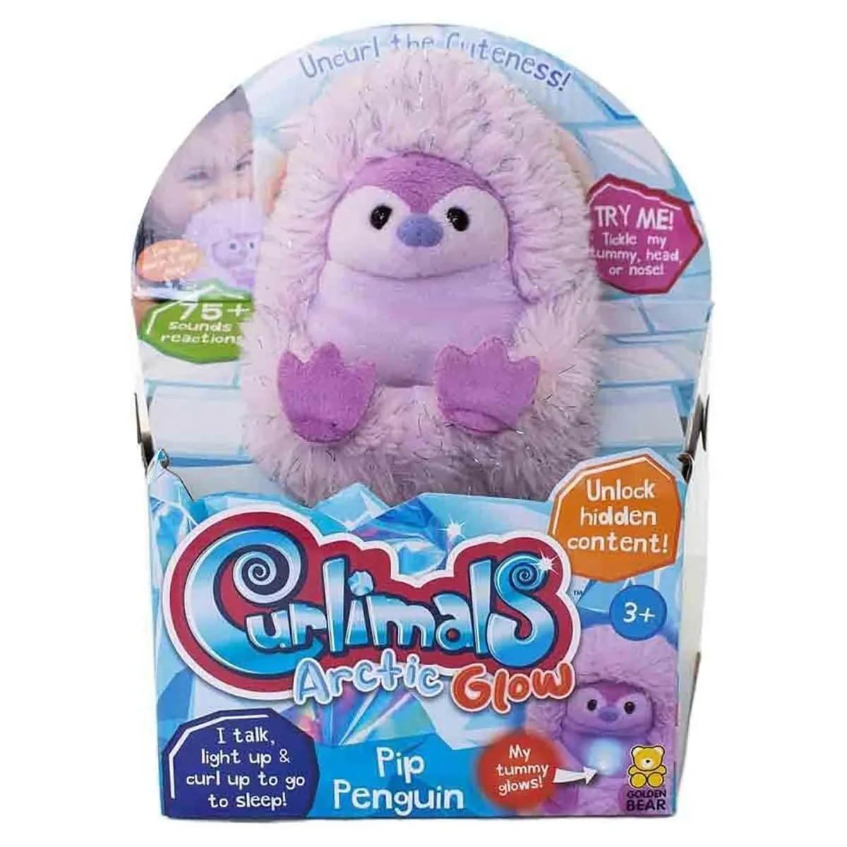 Curlimals Arctic Glow Pip Penguin Interactive Pet