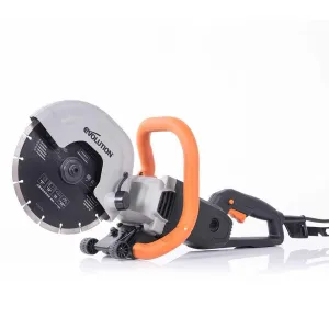 Evolution R230DCT 230mm 9" Electric Disc Cutter Concrete Saw with Diamond Blade