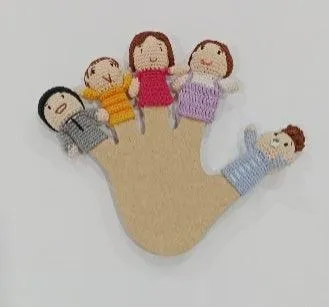 Family Crochet Finger Puppets