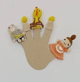 Family Crochet Finger Puppets