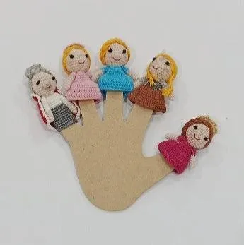 Family Crochet Finger Puppets