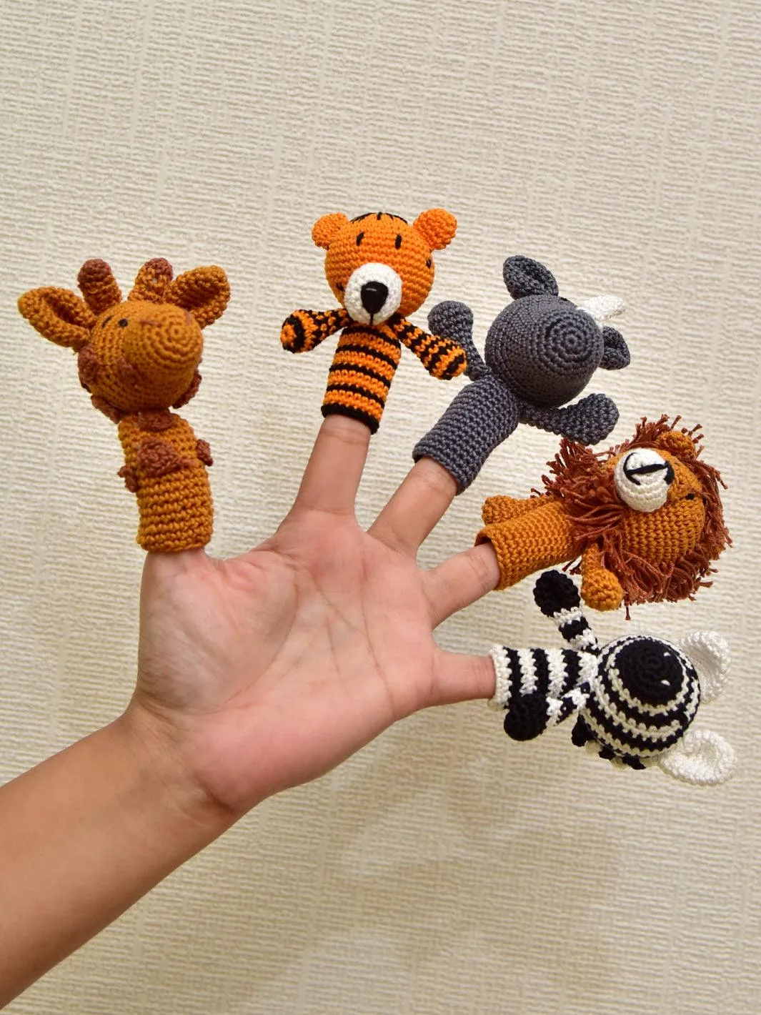 Family Crochet Finger Puppets