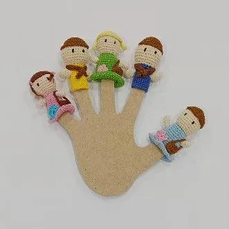 Family Crochet Finger Puppets