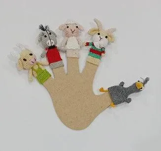 Family Crochet Finger Puppets