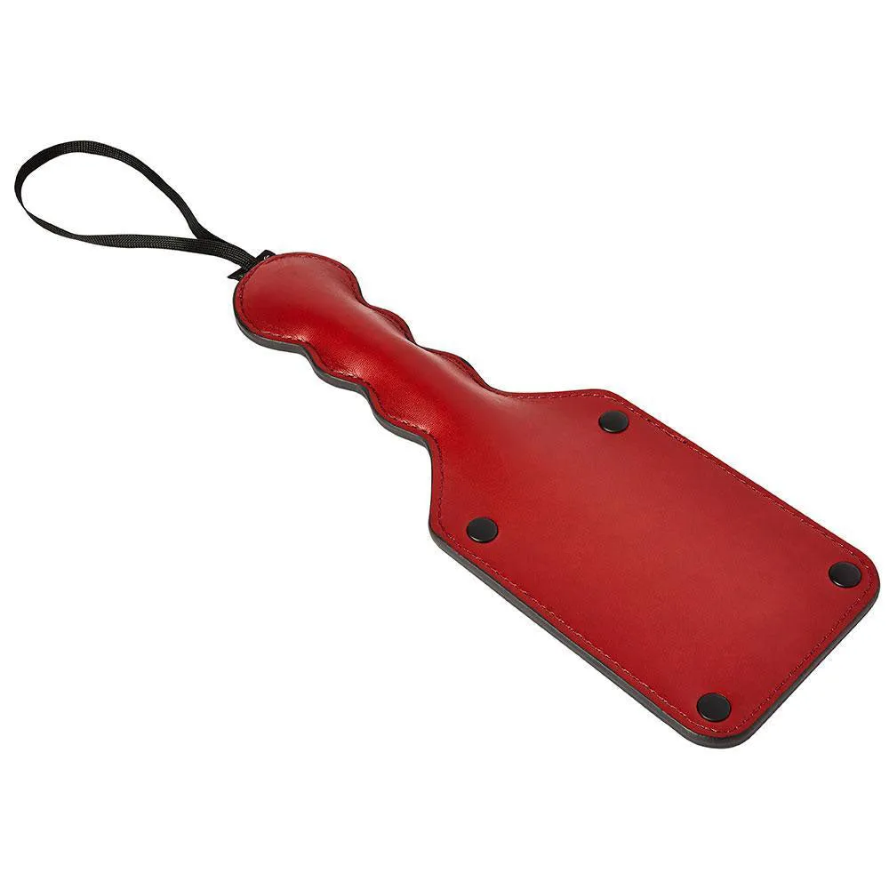 Fiery Red Vegan Leather Paddle for Playful Adventures