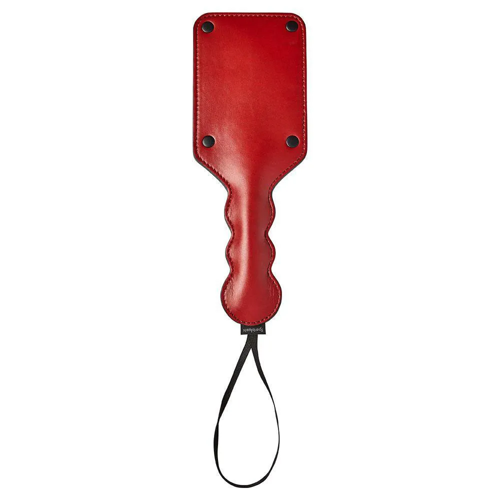 Fiery Red Vegan Leather Paddle for Playful Adventures