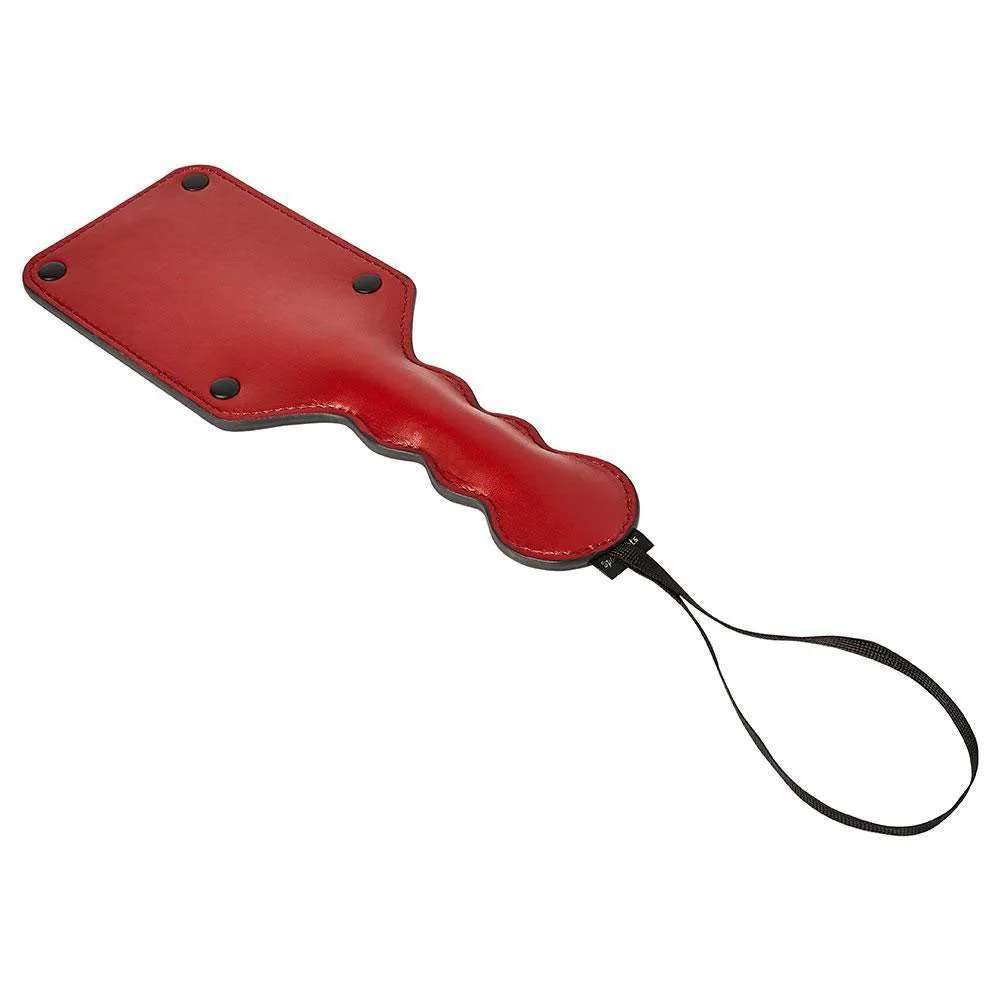 Fiery Red Vegan Leather Paddle for Playful Adventures