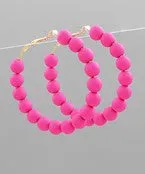 Fuchsia Ball Of Fun Hoops