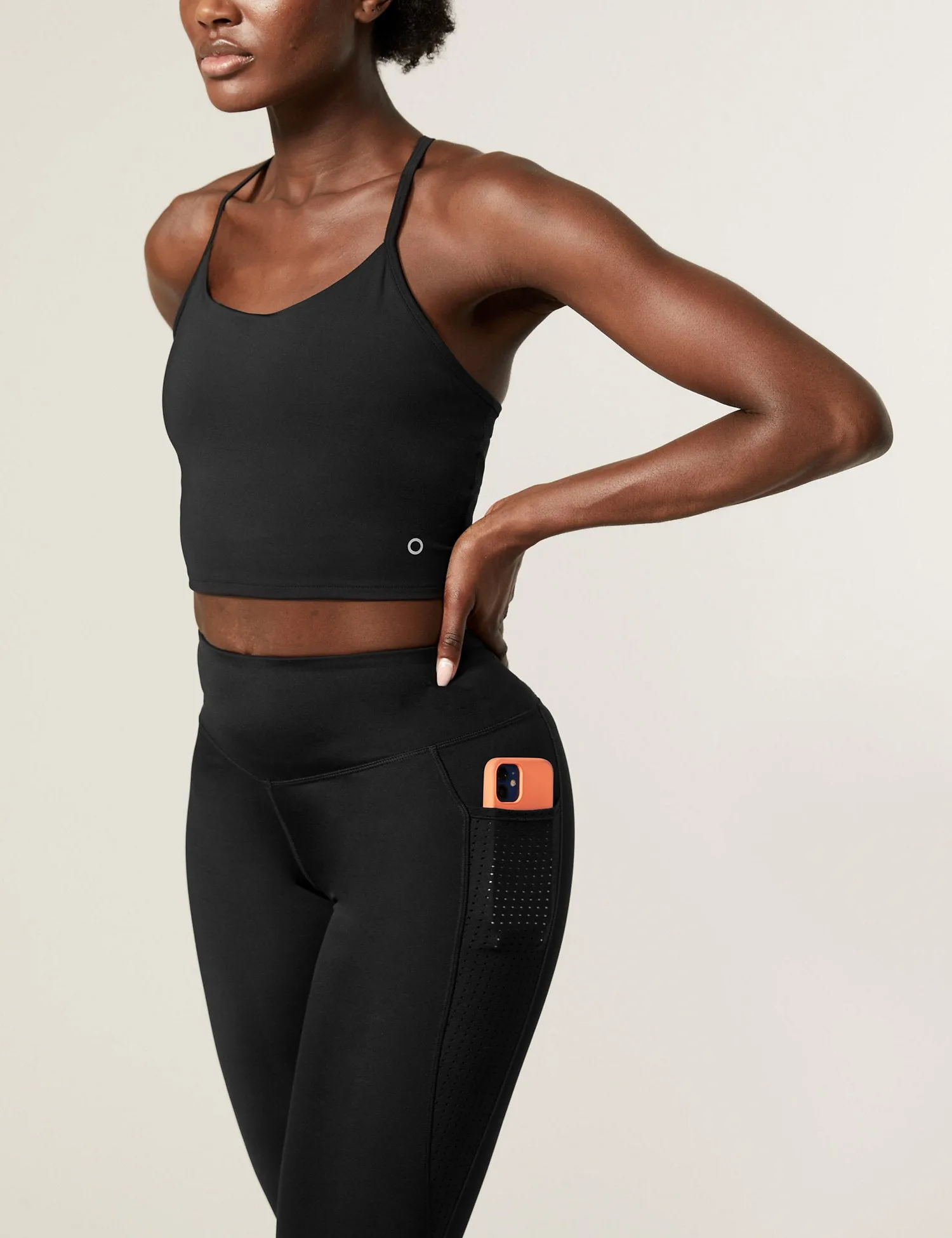 Go Train High Waisted Cropped Gym Leggings