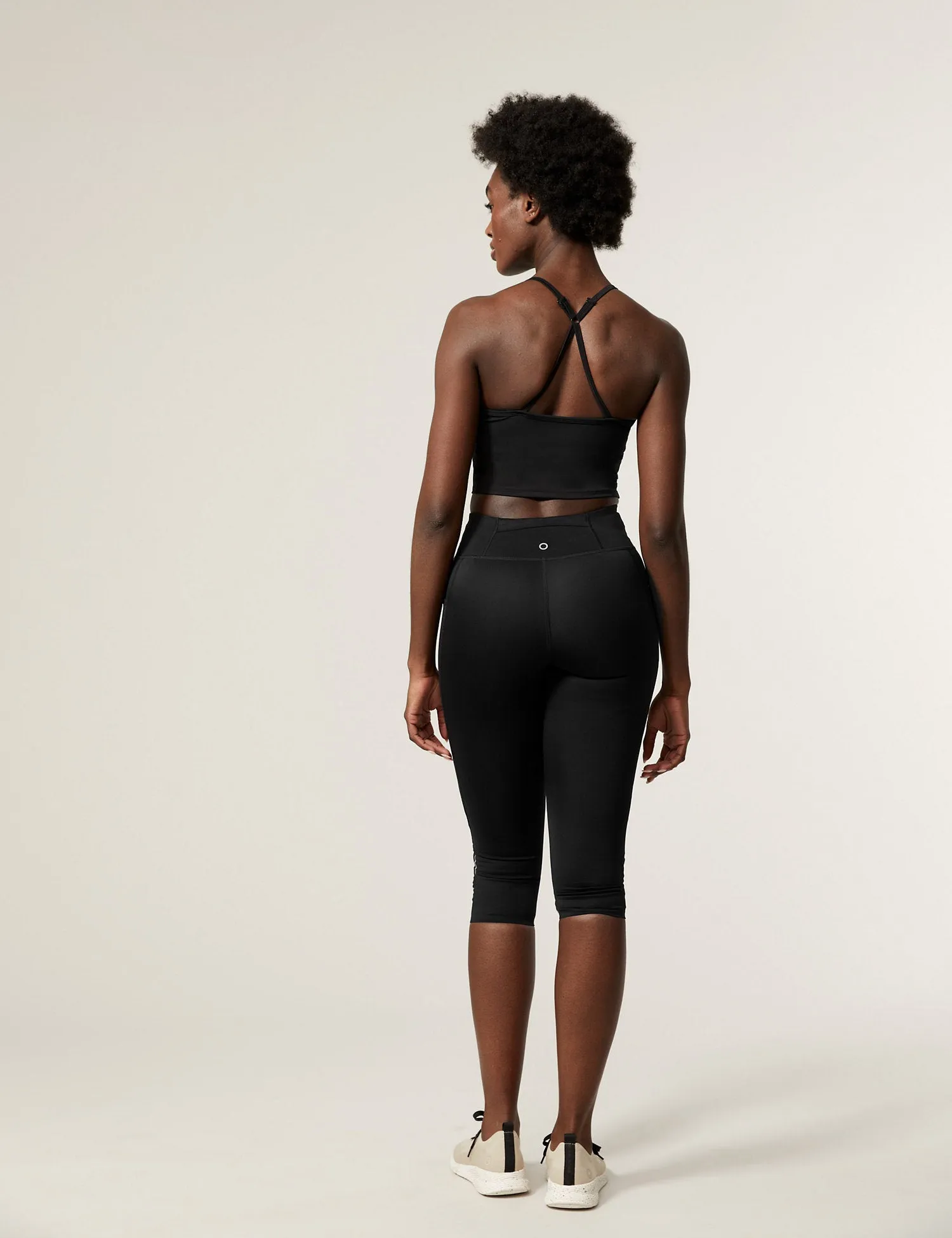 Go Train High Waisted Cropped Gym Leggings