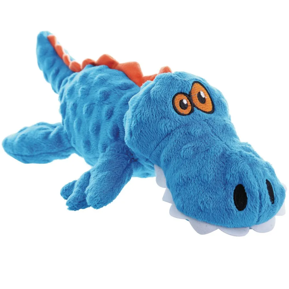 GoDog Just For Me Gator Plush Dog Toy