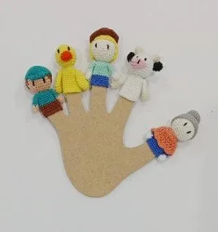 Grandma Buddies Crochet Finger Puppets