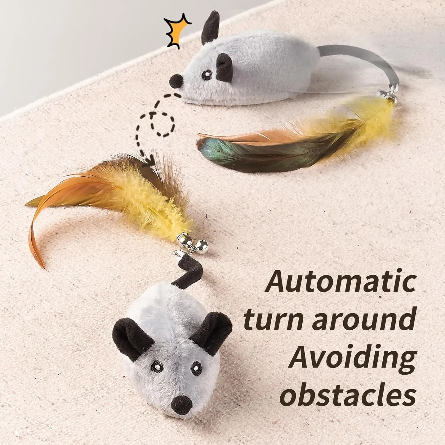 Interactive Cat Mouse Toys