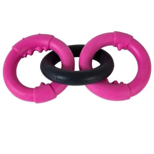 JW Pet Big Mouth Rings Durable Rubber Dog Toy Small