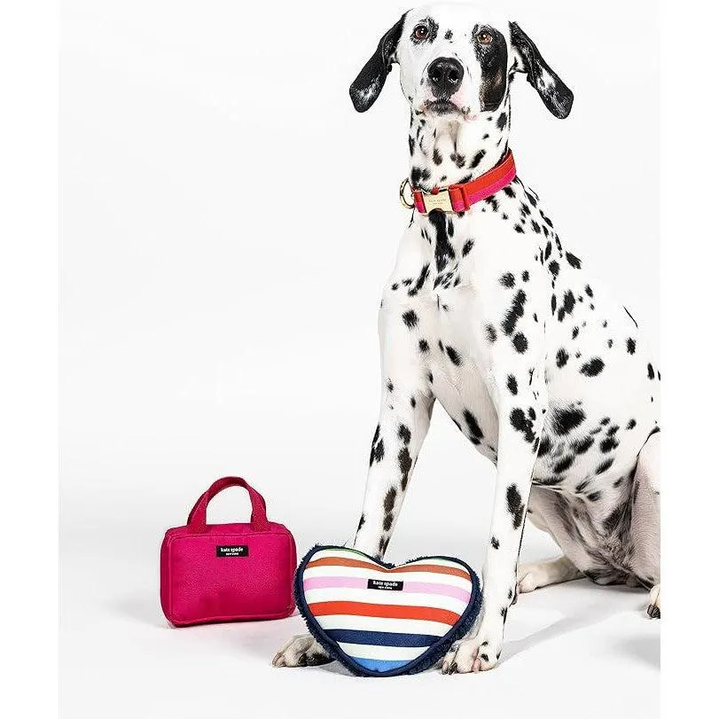 Kate Spade New York | Stripy Heart Dog Chew Toy