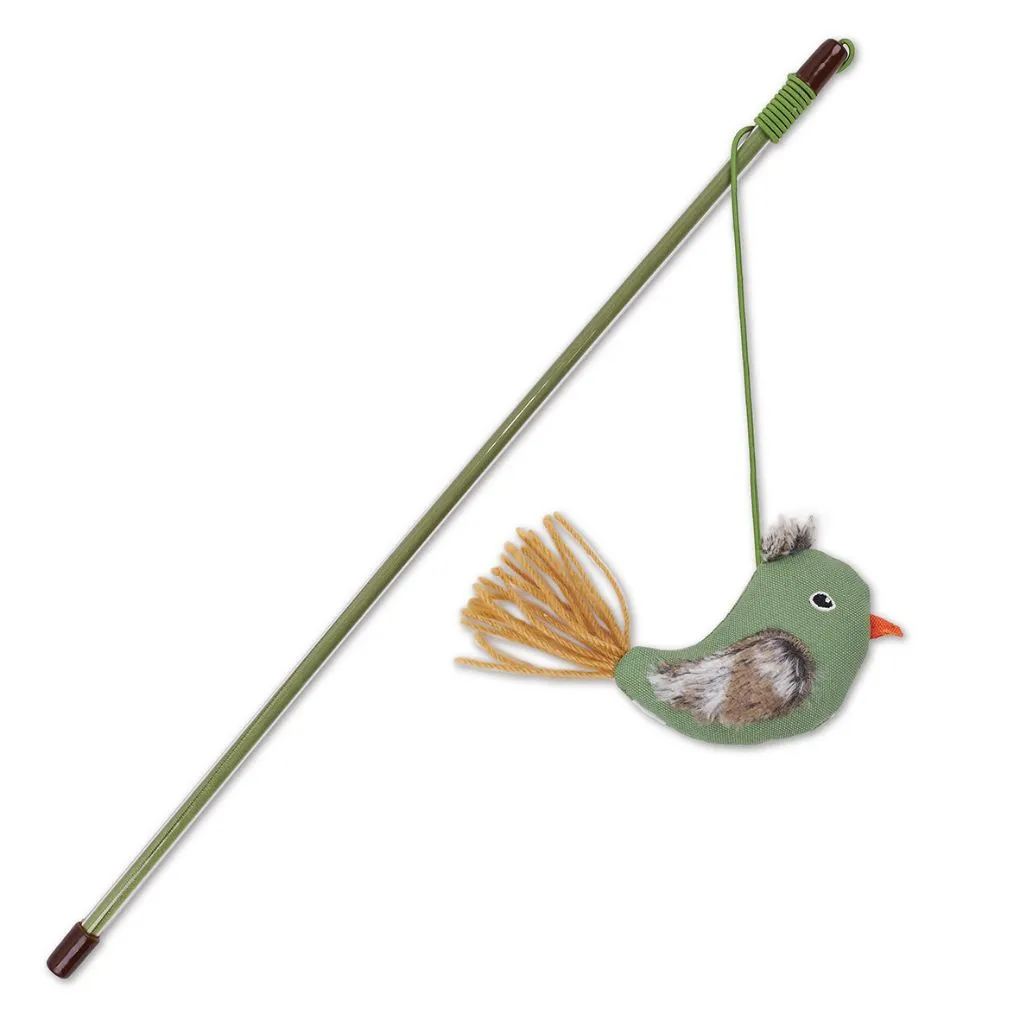 Kazoo Fantail Bird Wand Cat Toy