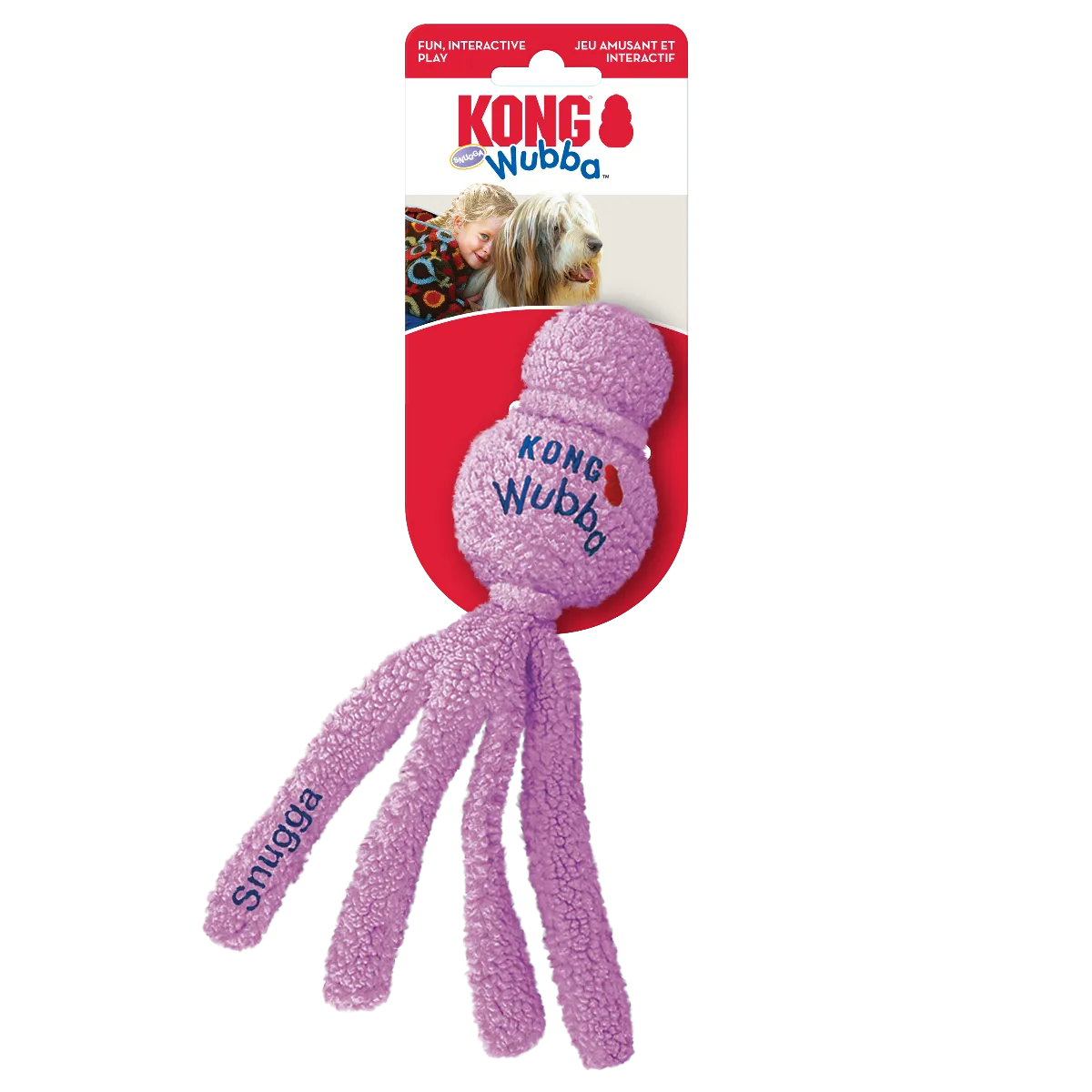 KONG Dog Toy - Snugga Wubba™ Assorted (2 Sizes)