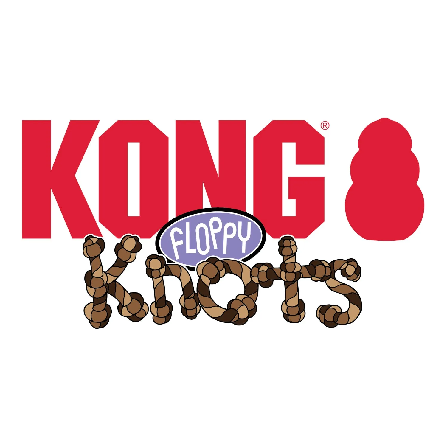 KONG Floppy Knots Hippo