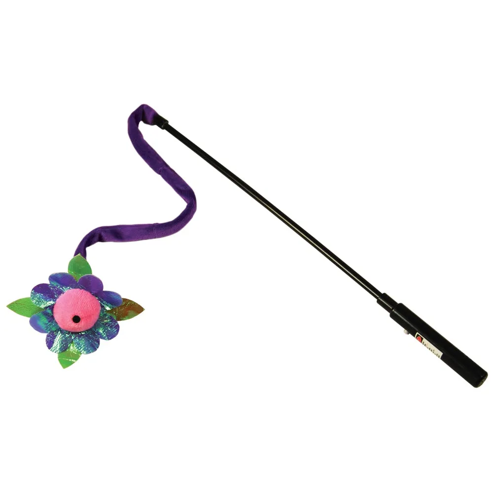 Kong Laser Teaser Wand Cat Toy (Flower)