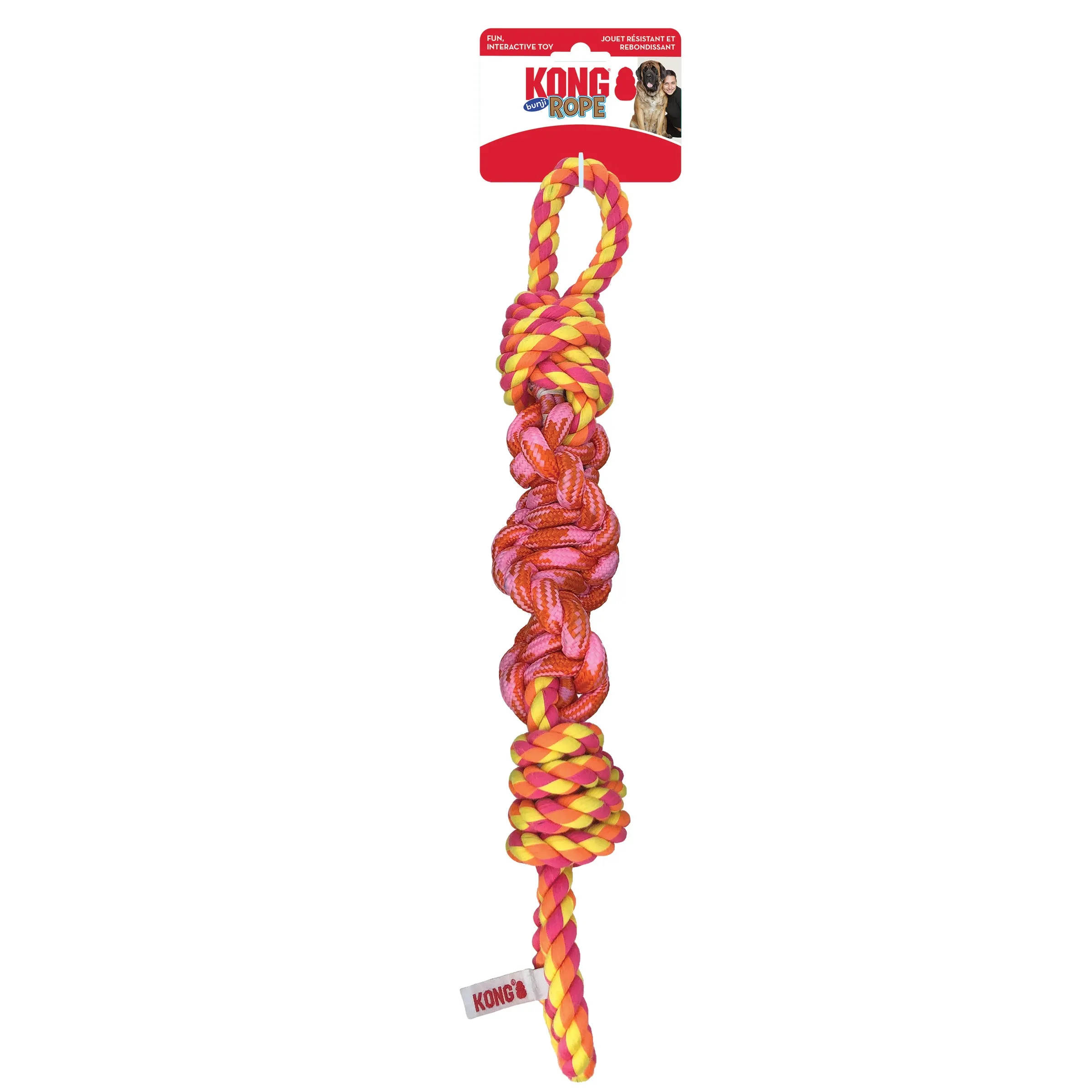 Kong Rope Bunji, Assorted Colors, Dog Toy