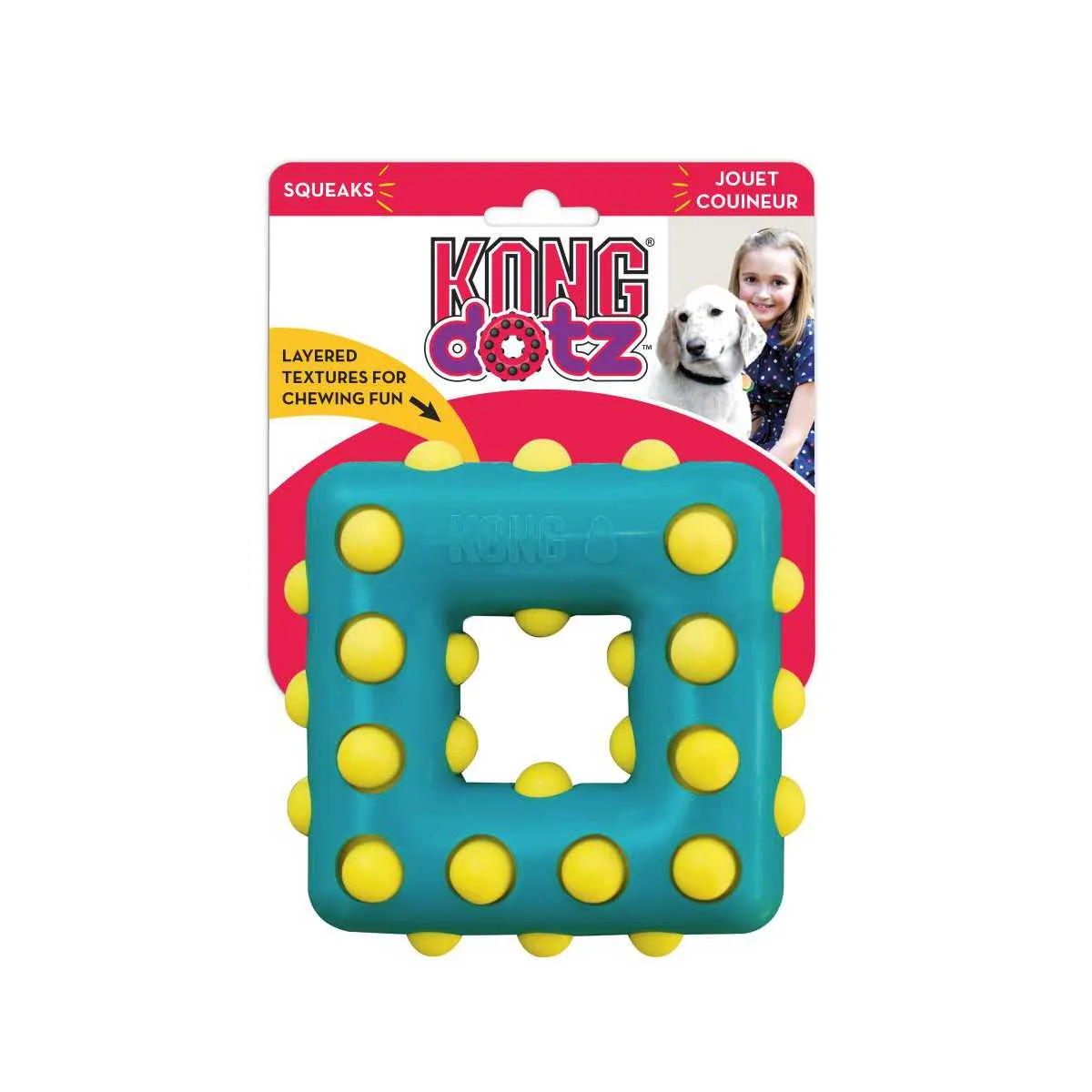 Kong®Core Dotz Square Toy