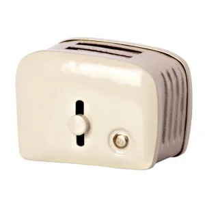 Maileg miniature toaster and bread - off white