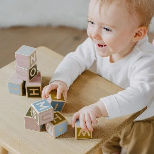 MICKI Wooden Letter and Number Building Blocks 36 pcs