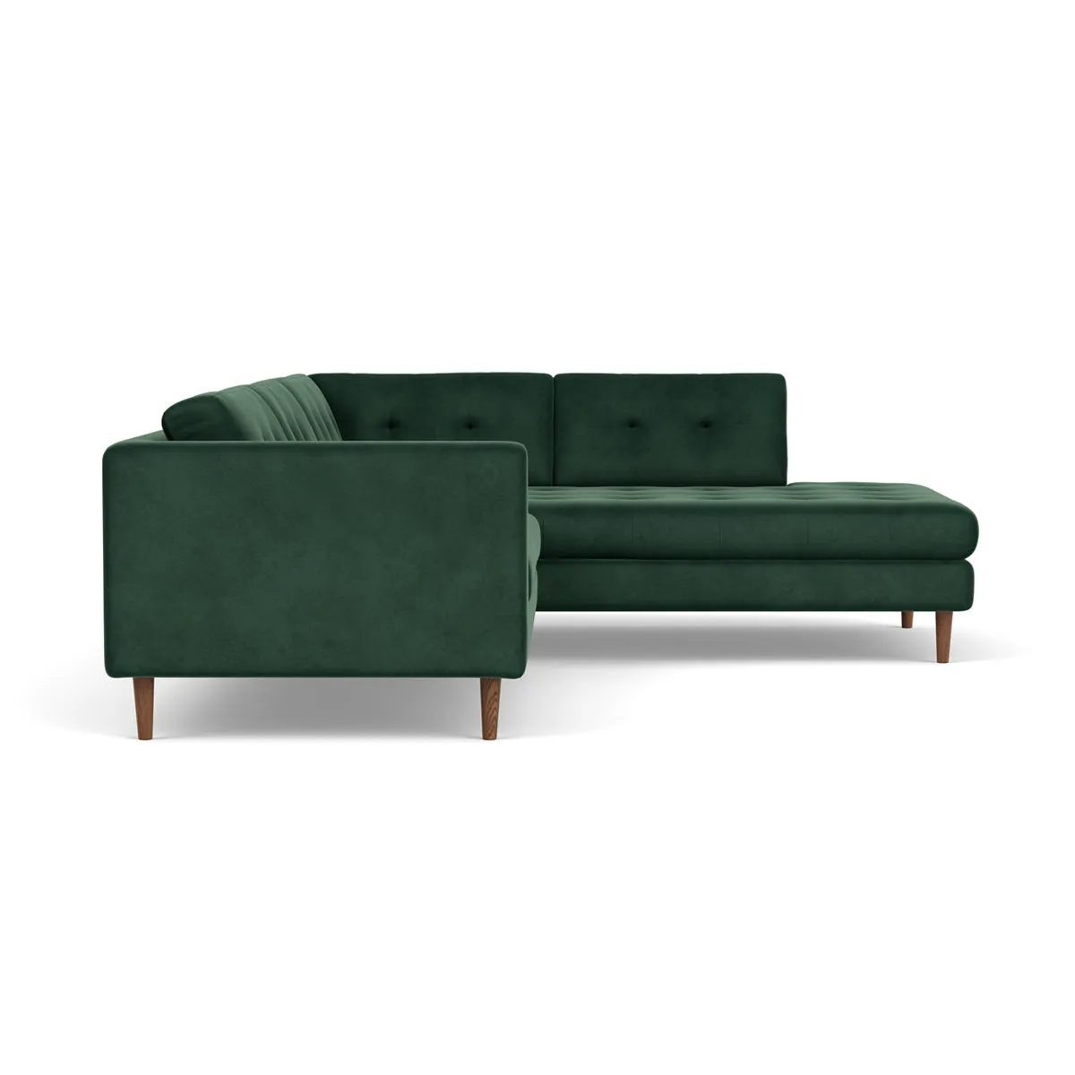 Nelson Velvet Right Corner Sofa