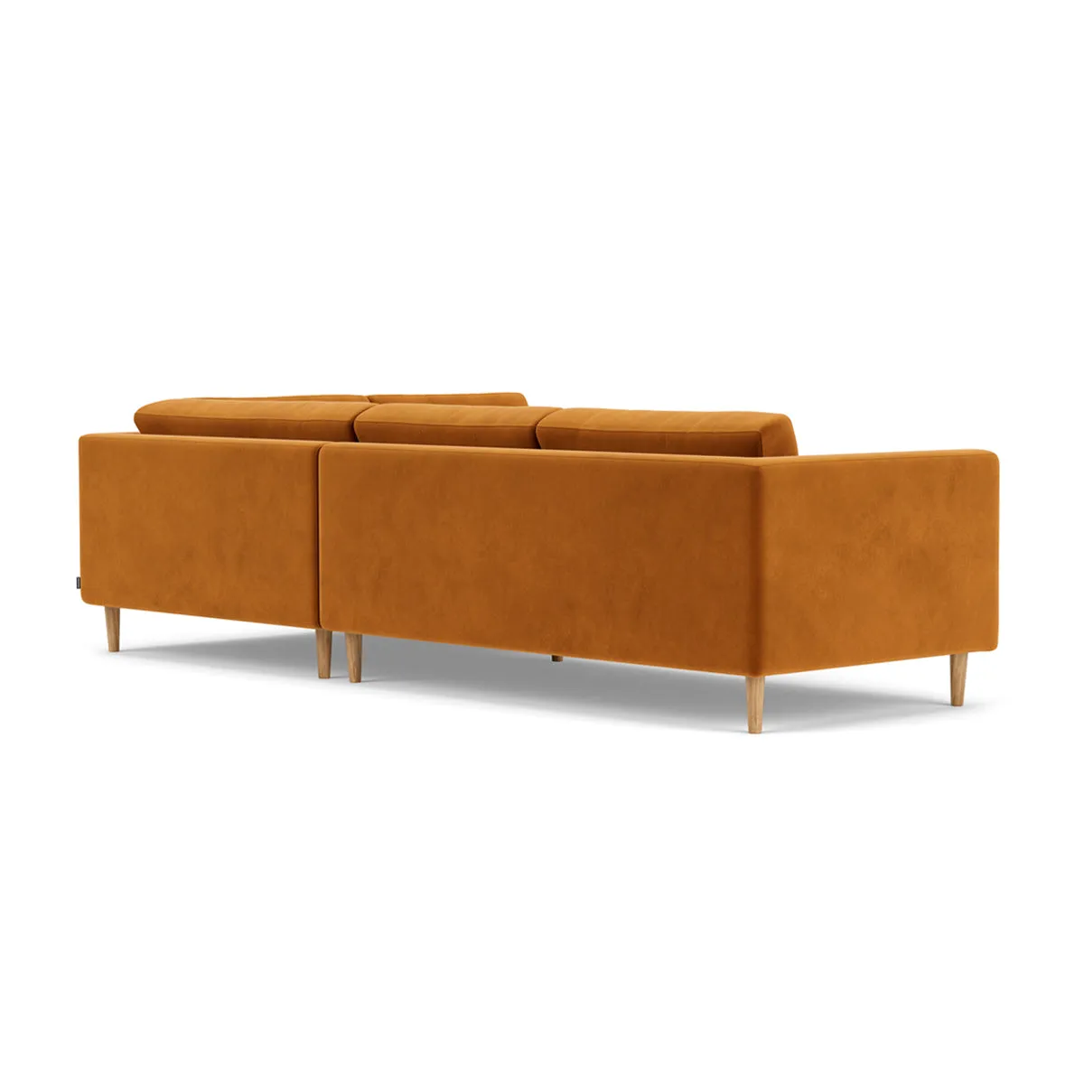 Nelson Velvet Right Corner Sofa