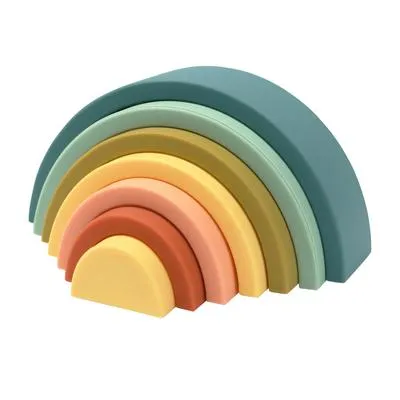 OB Designs Silicone Rainbow Stacker - Blueberry