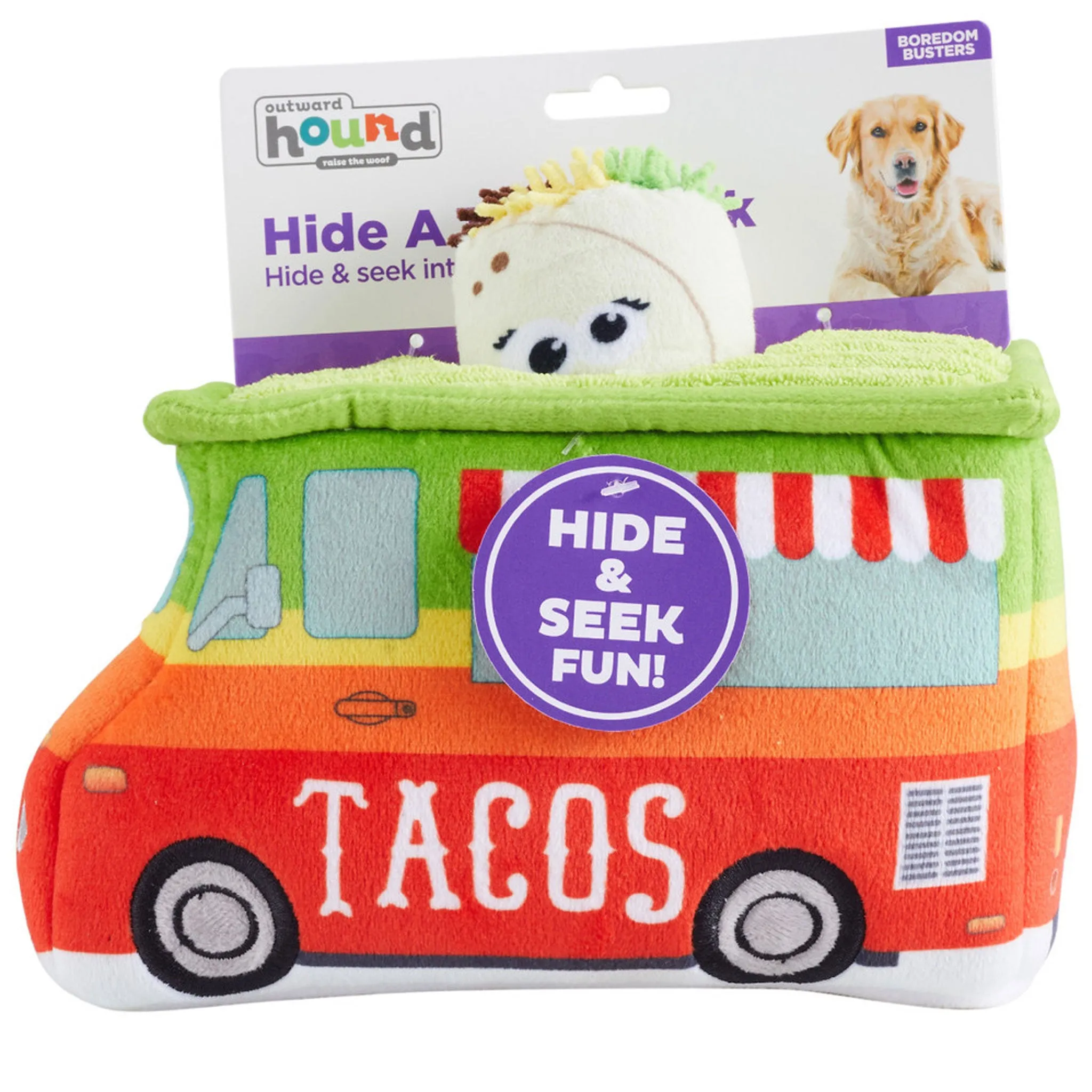 Outward Hound Hide A Taco Truck Dog Toys - 4-Piece