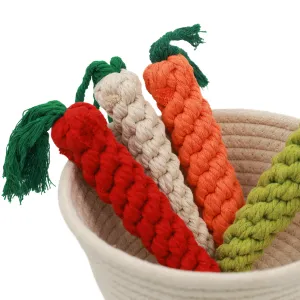 Palatable Carrot Rope Toys