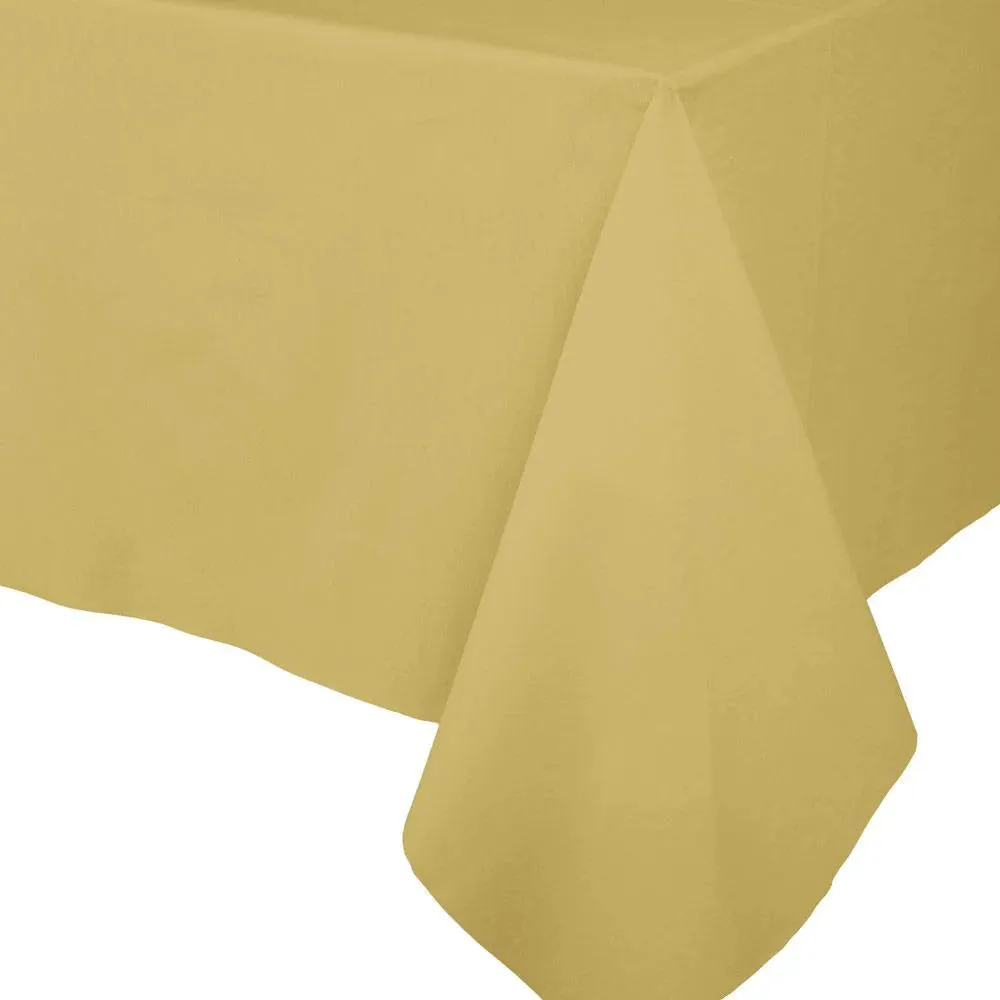 PAPER LINEN GOLD - SOLID AIRLAID TABLECOVER