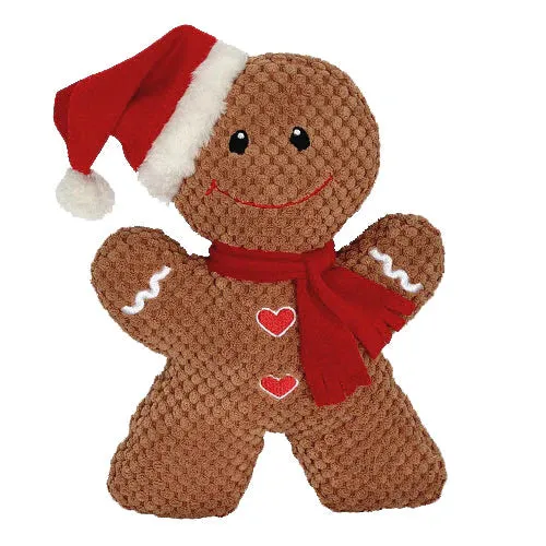 Petlou Dog Toy Christmas Gingerbread Man