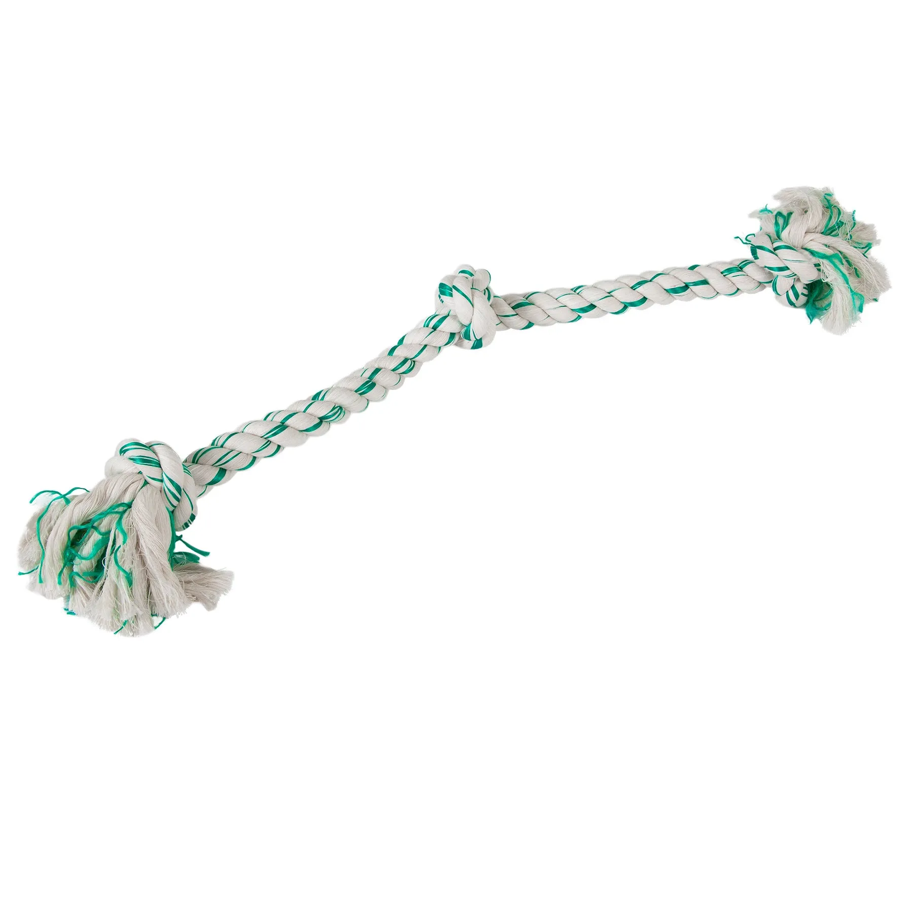 Petmate Booda Fresh N Floss Spearmint 3-Knot Rope Dog Toy