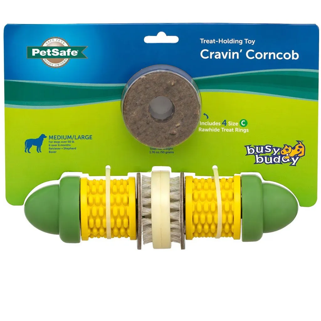 Petsafe Busy Buddy Cravin Corncob Treat Holding Dog Toy